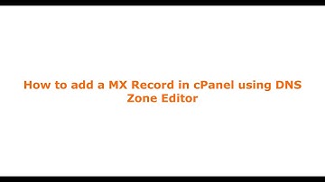 How to add a MX Record in cPanel using DNS Zone Editor