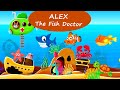 Alex the fish doctor  explore the aquatic world and rescue the sea animals  kiddopia games