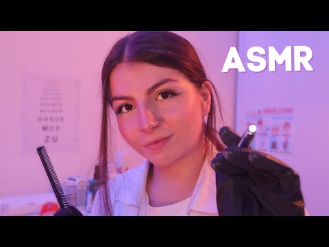 ASMR FRANÇAIS 👩🏻‍⚕️ RP Infirmière scolaire (check-up & traitement du cuir chevelu) 💜