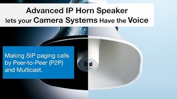 IP-A1SC15 IP Horn Speaker - SIP Paging Calls