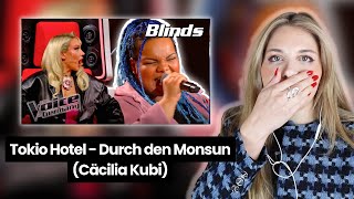 Gesangslehrerin reagiert- Durch den Monsun (Cäcilia Kubi) | Blinds | The Voice of Germany 2023