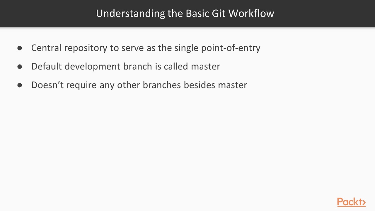 Version Control with Git: The basic Git Workflow| packtpub.com