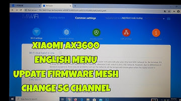 Router Xiaomi AX3600 English Menu Update MESH