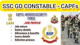 SSC GD CONSTABLE 🔥| 💯BSF-BORDER SECURITY FORCE💂‍♂️ |🗣job profile,$salary,allowance & benefits,etc🇹🇯