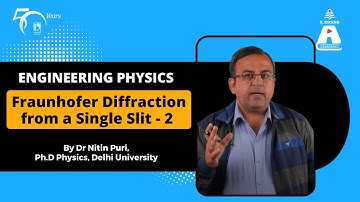 Fraunhofer diffraction from a single slit - Part 2 | Engineering Physics | S Chand Academy