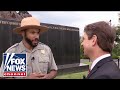 National Park Service ranger gives tour of Marine Corps Memorial