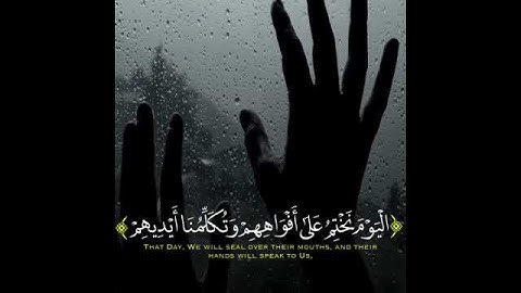 أجمل تلاوة خاشعة || اليوم نختم على افواههم || حالات واتس قرأن || Quran Status 💙