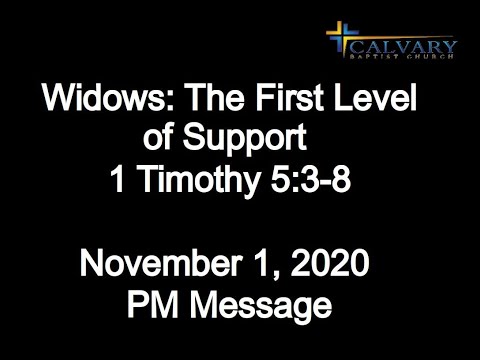 Widows: The First Level of Support