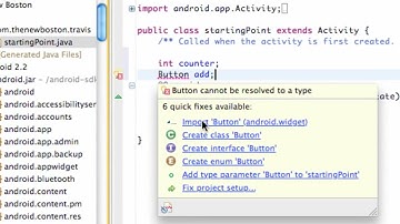Android Application Development Tutorial   8   Setting up Variables and Referencing XML ids   YouTub