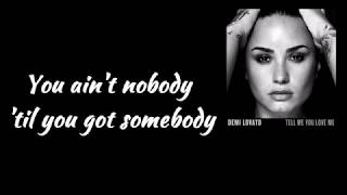 Video thumbnail of "Demi Lovato - Tell Me You Love Me (Lyrics Video)"