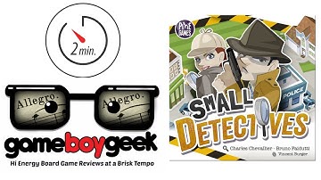 Small Detectives (Allegro 2-min) Review with the Game Boy Geek