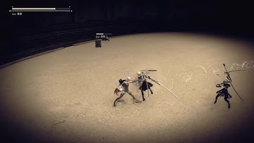 NieR:Automata - A2 vs 20 Level 99 2Bs
