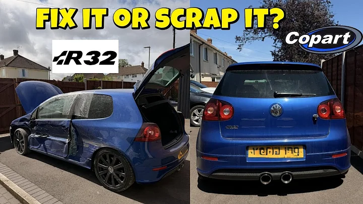 VW GOLF R32 MK5 REBUILD - COPART PROJECT - V6 - CRASHED DAMAGED - # PART 1 -DREAM CAR - ROAD TO GTR 
