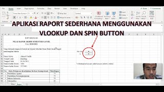 Membuat Aplikasi Sederhana Menggunakan Vlookup dan Spin Button pada Excel screenshot 4