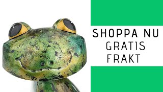 Grön Groda Prydnad Och Prydnadsfigurer Djur Inredning Dekoration