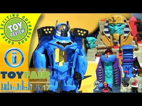 Imaginext Batman Bat-Bot Xtreme & Serpent Strike Playset - Mattel Booth Toy Fair 2017