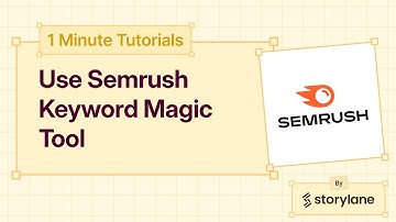 How to Use Semrush Keyword Magic Tool | 1-Minute Tutorials