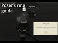 How to get the new poser's ring   | Deepwoken