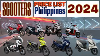 Scooters price list in Philippines 2024