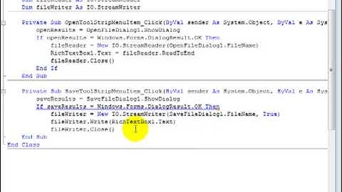Visual Basic 2008 Tutorial ... Notepad.