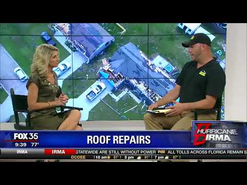 Roof repairs after Hurricane Irma Video WOFL