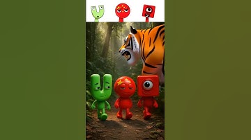 Sprunki OC_ U  Alphabet Lore X China X One Numberblocks Walking in the Jungle in Real Life #sprunki