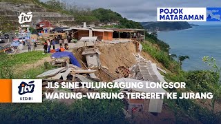 TULUNGAGUNG - JLS Sine Tulungagung Landslide, Stalls Swept into Ravine