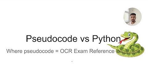 OCR J277 Exam Reference Language vs Python - GCSE Computer Science