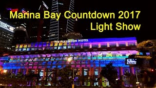 Singapore Marina Bay 2017 Countdown - Light Show - A New Dawn