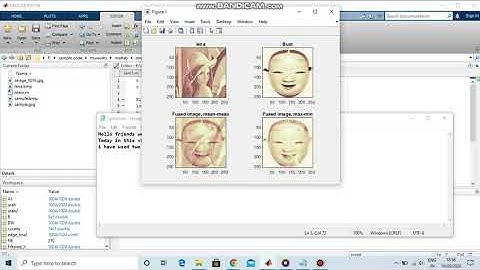 Image fusion by wavelet decomposition Matlab code | image fusion matlab code