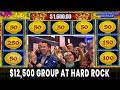 😱 $12,500 GROUP PULL 💸 Happy Lantern JACKPOTS 🏮 25 People $500 Each 🎸 Hard Rock Atlantic City #ad