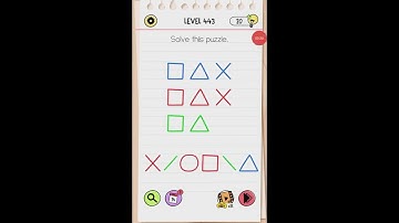 Brain test all-Star IQ boost level 443 walkthrough solution