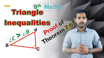 Class 9 Maths - Proof of Theorem 7.6 _ Triangle Inequalities