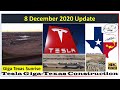 Tesla Gigafactory Texas 8 December 2020 Cyber Truck & Model Y Factory Construction Update (07:00 AM)