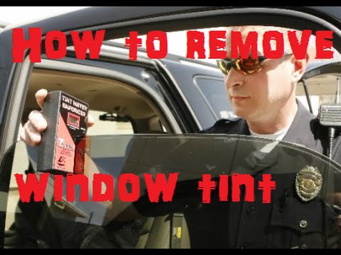 How to Remove Window Tint - YouTube