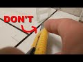 How to remove Stuck Broken Tile Spacers in the thinset mortar the easy way