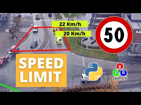 Detect vehicles speed from CCTV Cameras with Opencv and Deep Learning