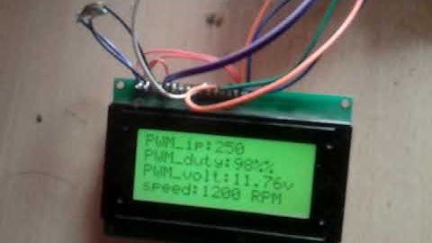 DC motor speed control and measurement using arduino