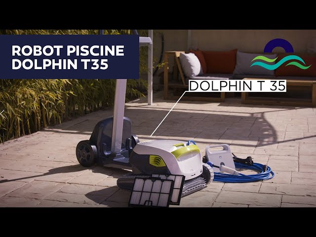 Robot piscine dolphin t35 avec chariot