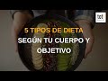 5 tipos de dieta según tu cuerpo y tus objetivos | ¿Cuál escoges? 🥗