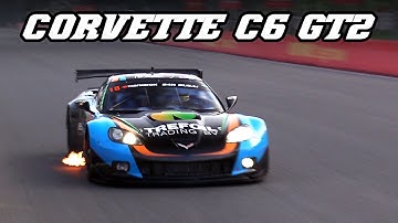 Corvette C6 ZR1 GT2 with GT1 engine  - Fly-by