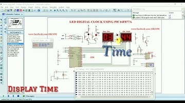Real Time Clock using PIC16F877A Proteus simulation