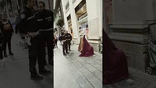 Street performers in Napoli being shut down by the municipal police #travel #naples #italy