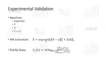 insoundz IEEE ICASSP presentation on early reflections