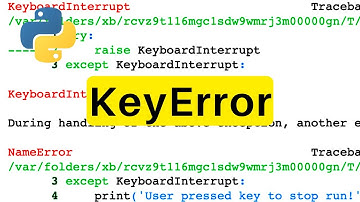 KeyError | Python | Tutorial