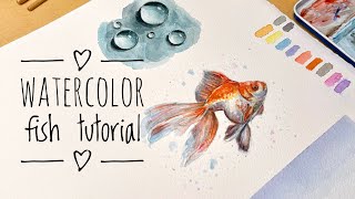 Watercolor Goldfish Tutorial