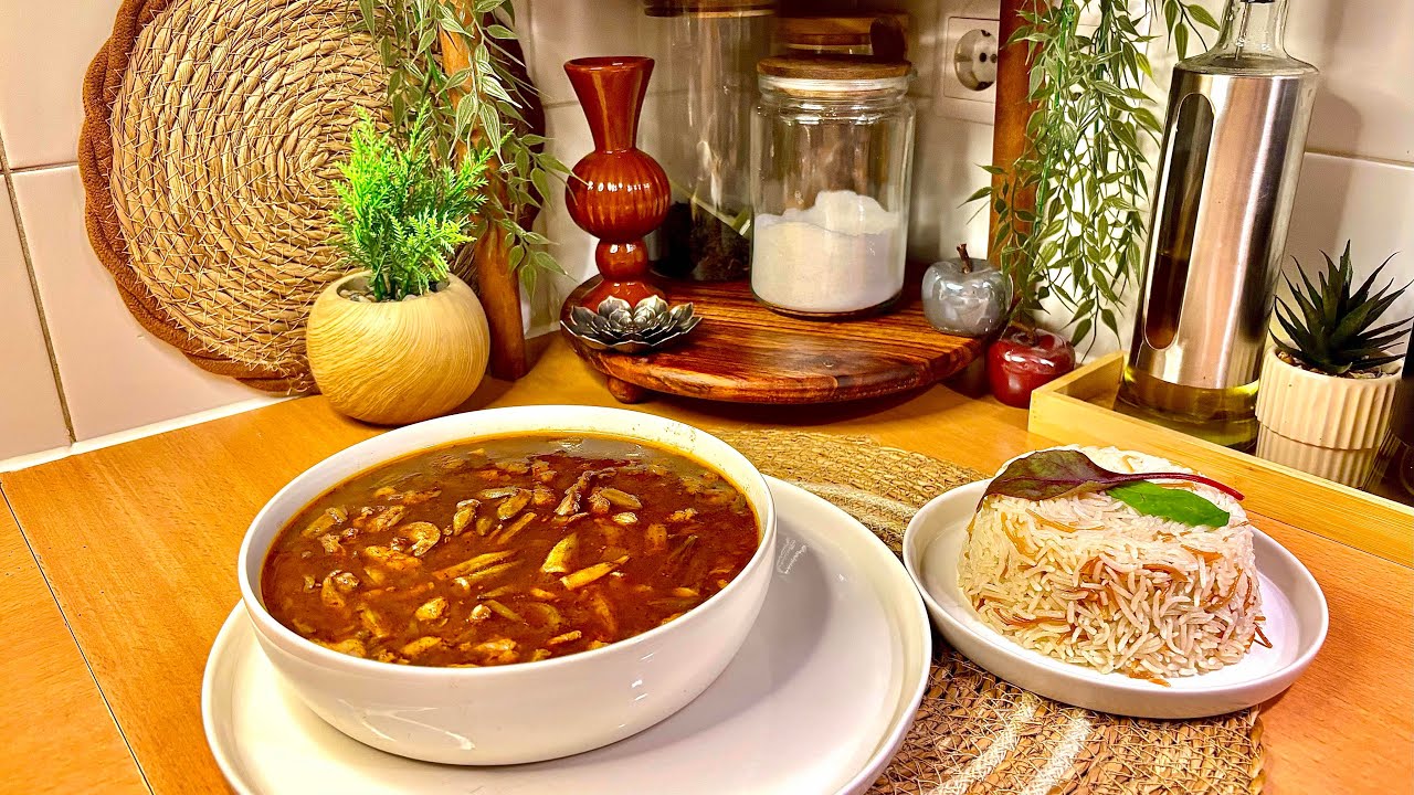 أطيب بامية يابسة بالسماق بأسهل طريقة 