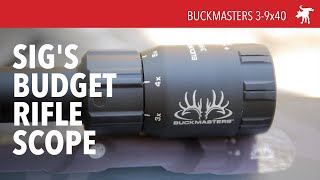 Sig Sauer Buckmasters 3-9x40 scope