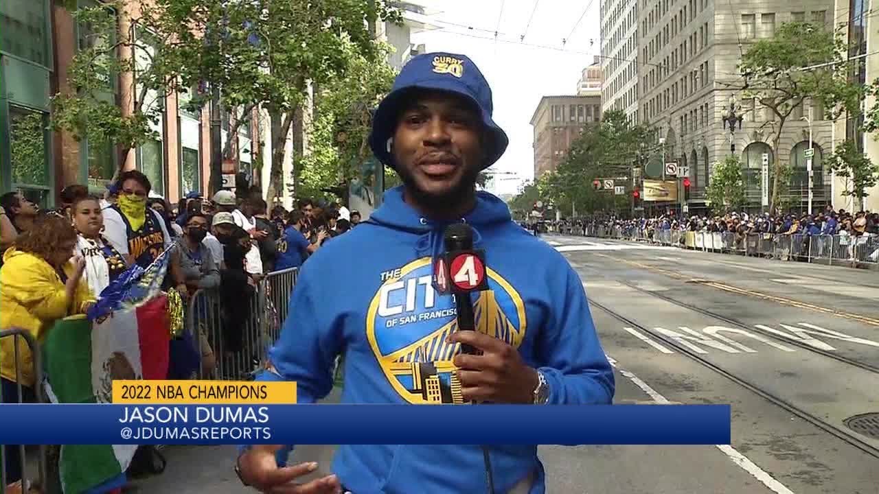 Fans line up for Golden State Warriors NBA championship parade