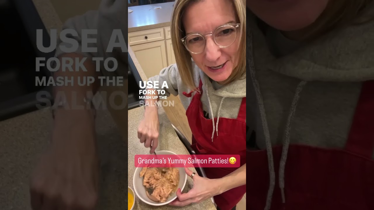 How to make quick and easy salmon patties! 😋